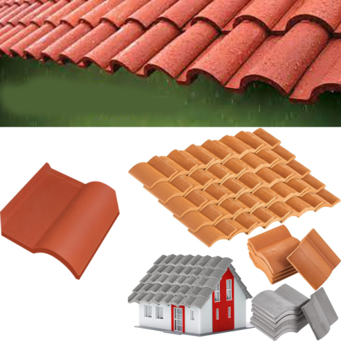 Clay roof tiles